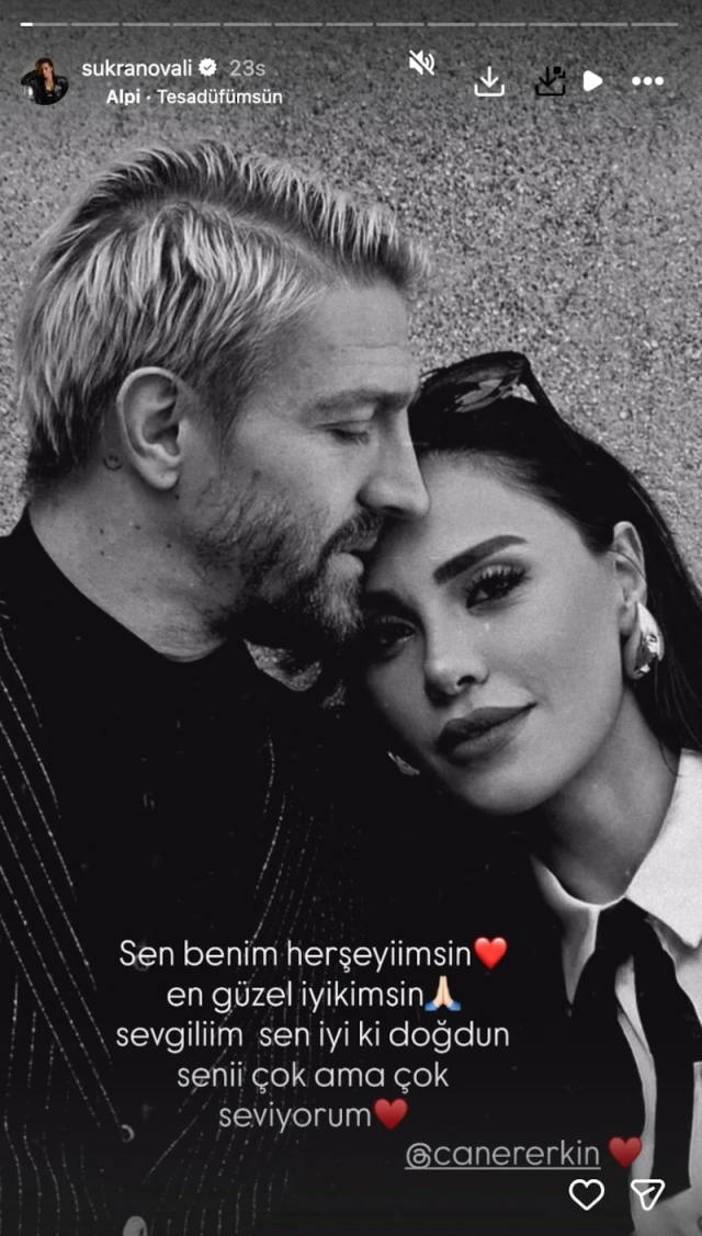 Şükran Ovalı’dan Caner Erkin’e Duygusal Doğum Günü Mesajı