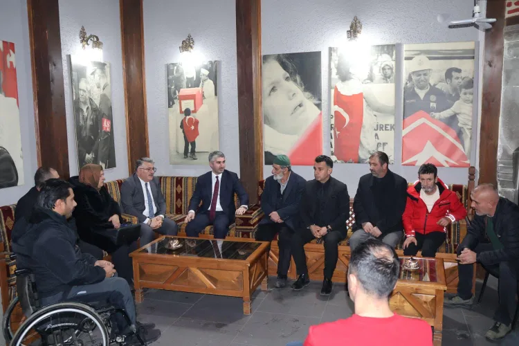 Tarıkdaroğlu, Erzurum’da Şehit Ailelerine Destek
