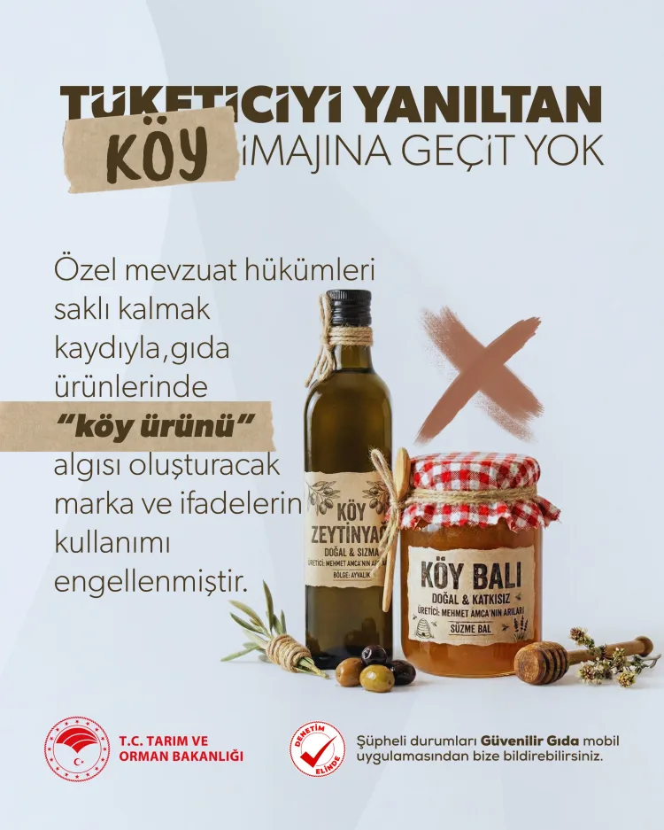 Tarım Bakanlığı’ndan ‘Köy Ürünü’ Yasaklaması!
