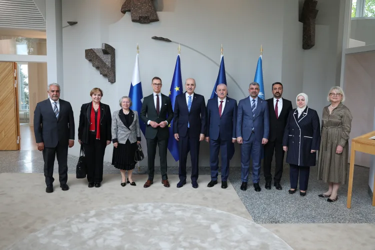 TBMM Başkanı Kurtulmuş, Finlandiya’da kabul edildi