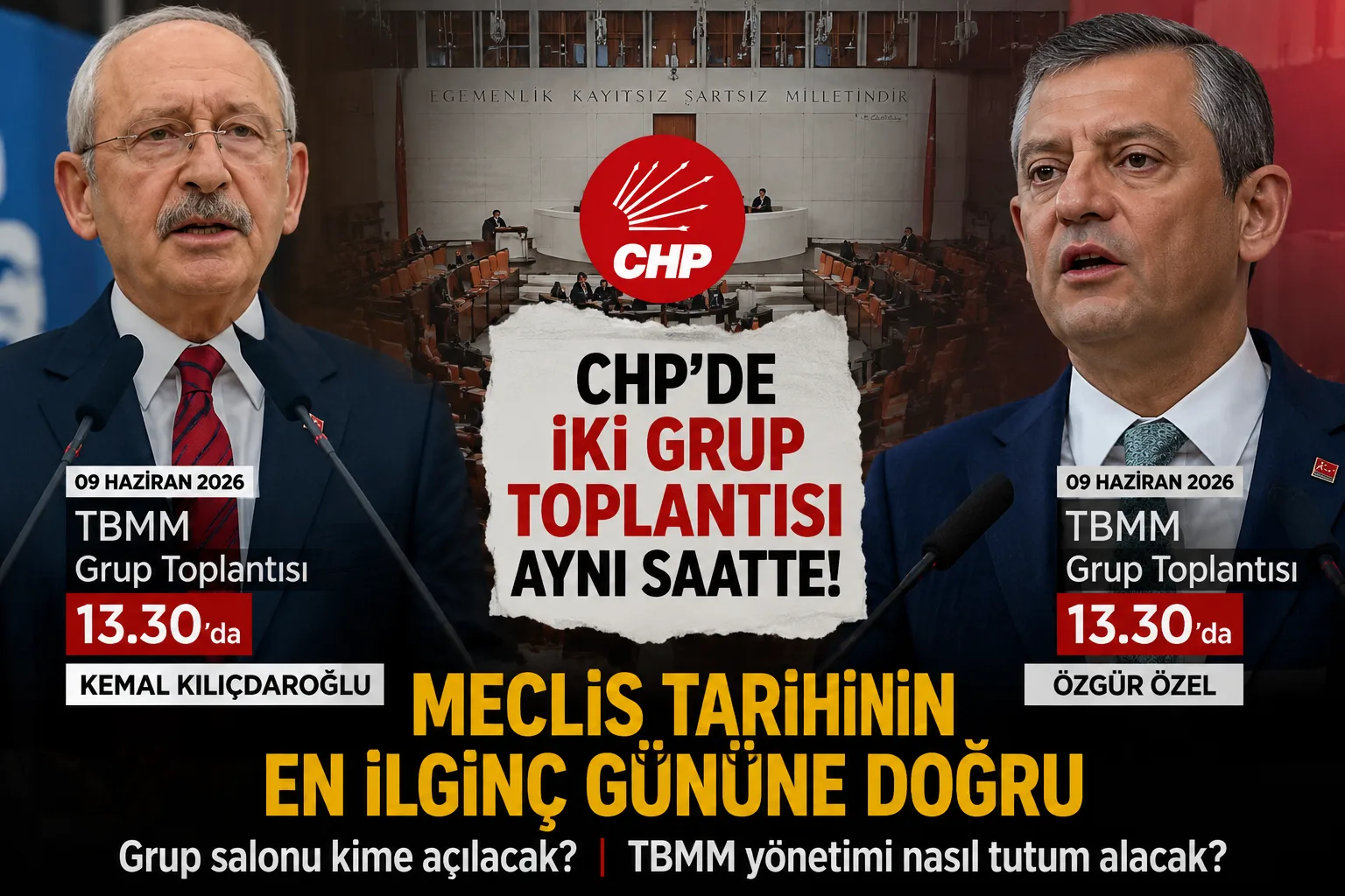 TBMM’de Eşi Benzeri Görülmemiş Kriz! CHP Aynı Saatte İki Toplantı Duyurdu