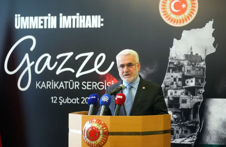 TBMM’de Gazze İnsani Dramatik Karikatür Sergisi