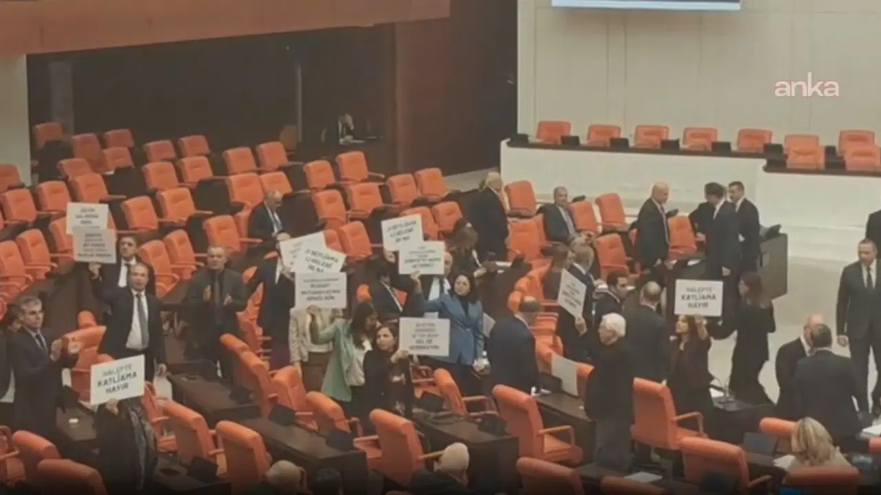 TBMM’de Halep Protestosu: DEM Parti’den Tepki