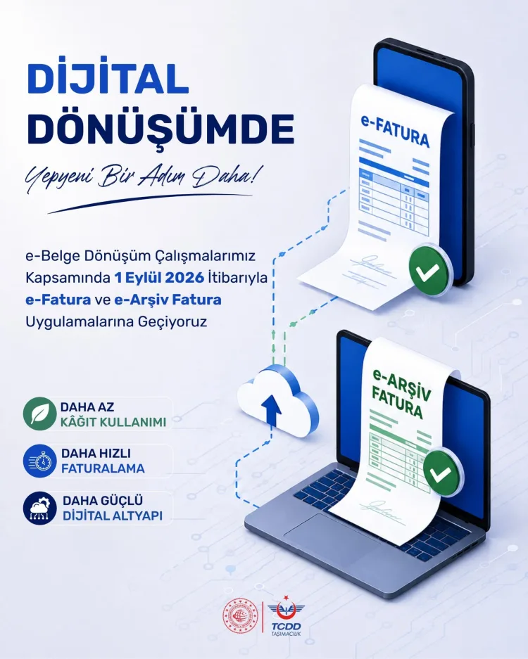 TCDD, Kâğıt Fatura Dönemini 2026’da Kapatıyor!