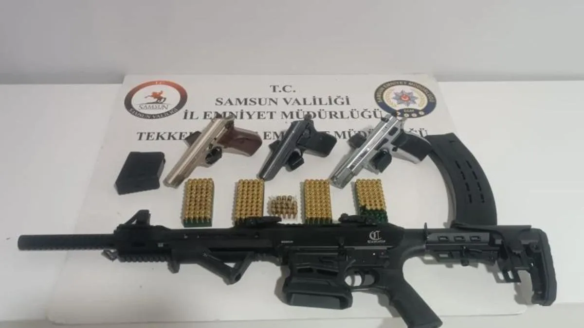 Tekkeköy’de Ruhsatsız Silah Operasyonu Yapıldı!