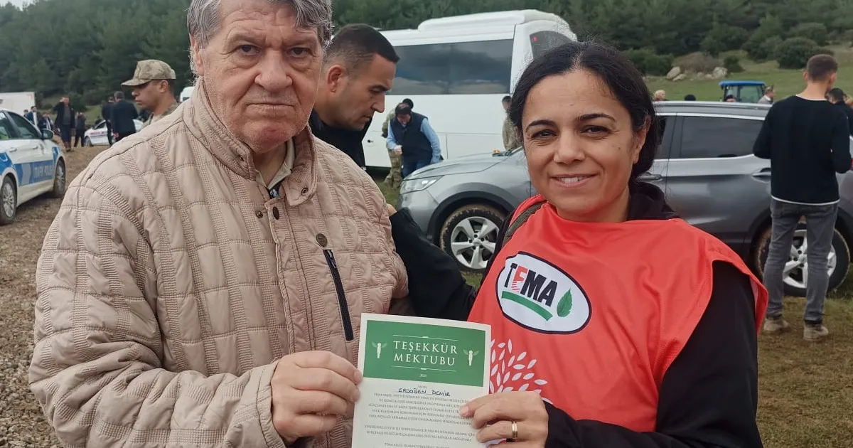 TEMA’dan Erdoğan Demir’e Özel Teşekkür Belgesi