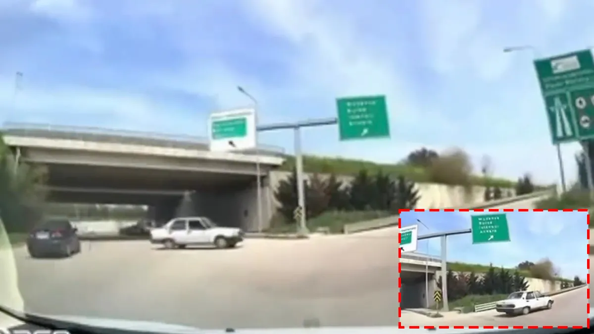 Ters Yönden Gelen Araç Paniğe Neden Oldu!