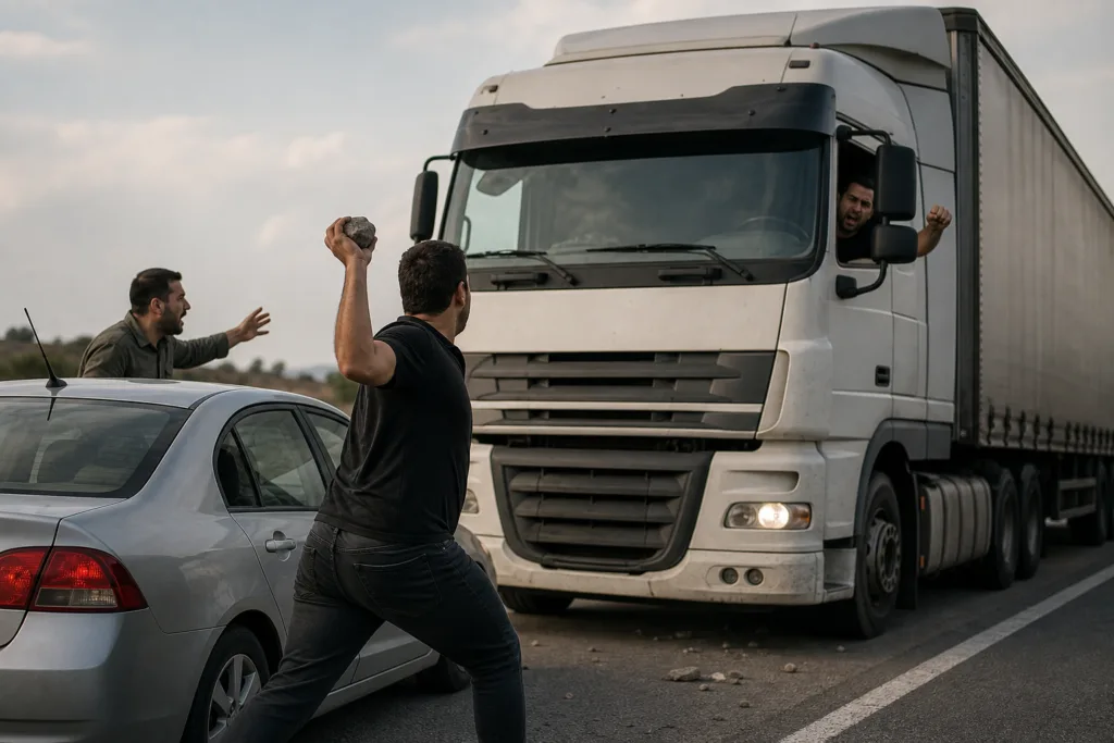 TIR Şoförüne Taşlı Saldırı: Olayın Detayları