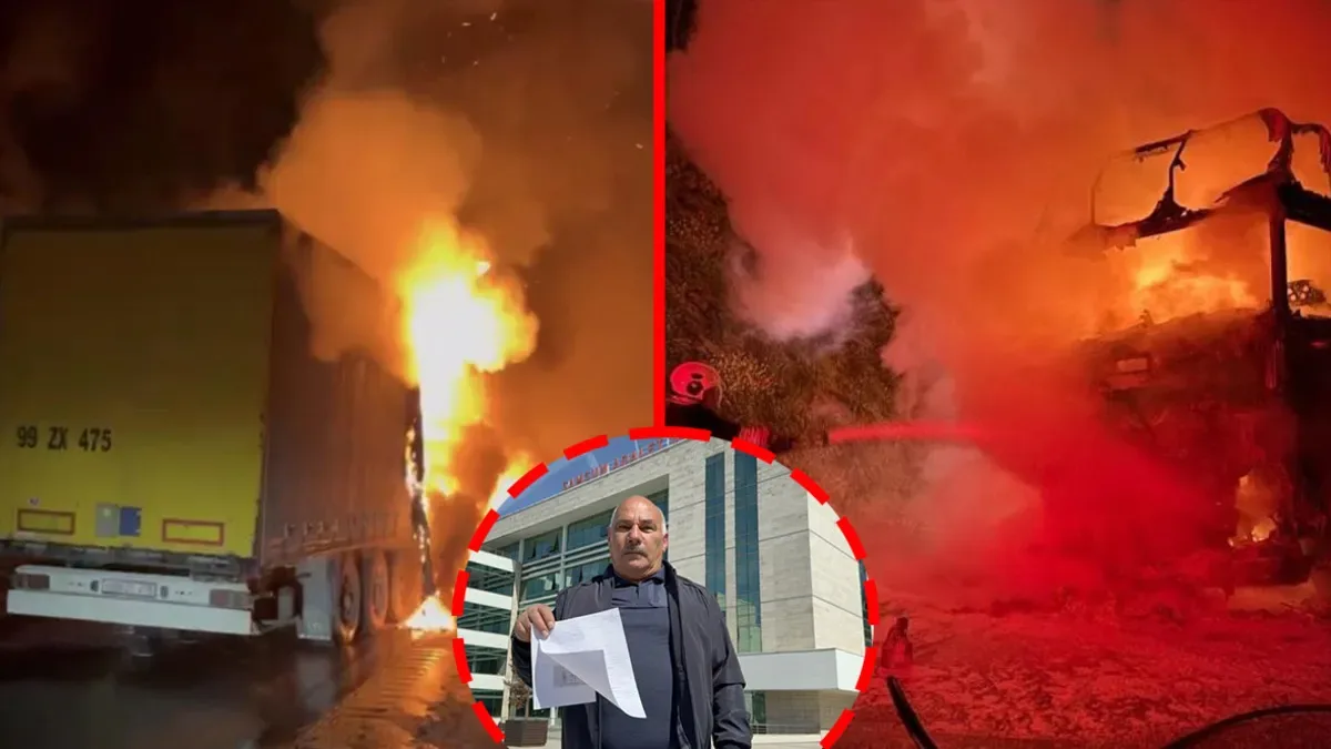 Tır Yangını: Sürücü Son Anda Kurtuldu!