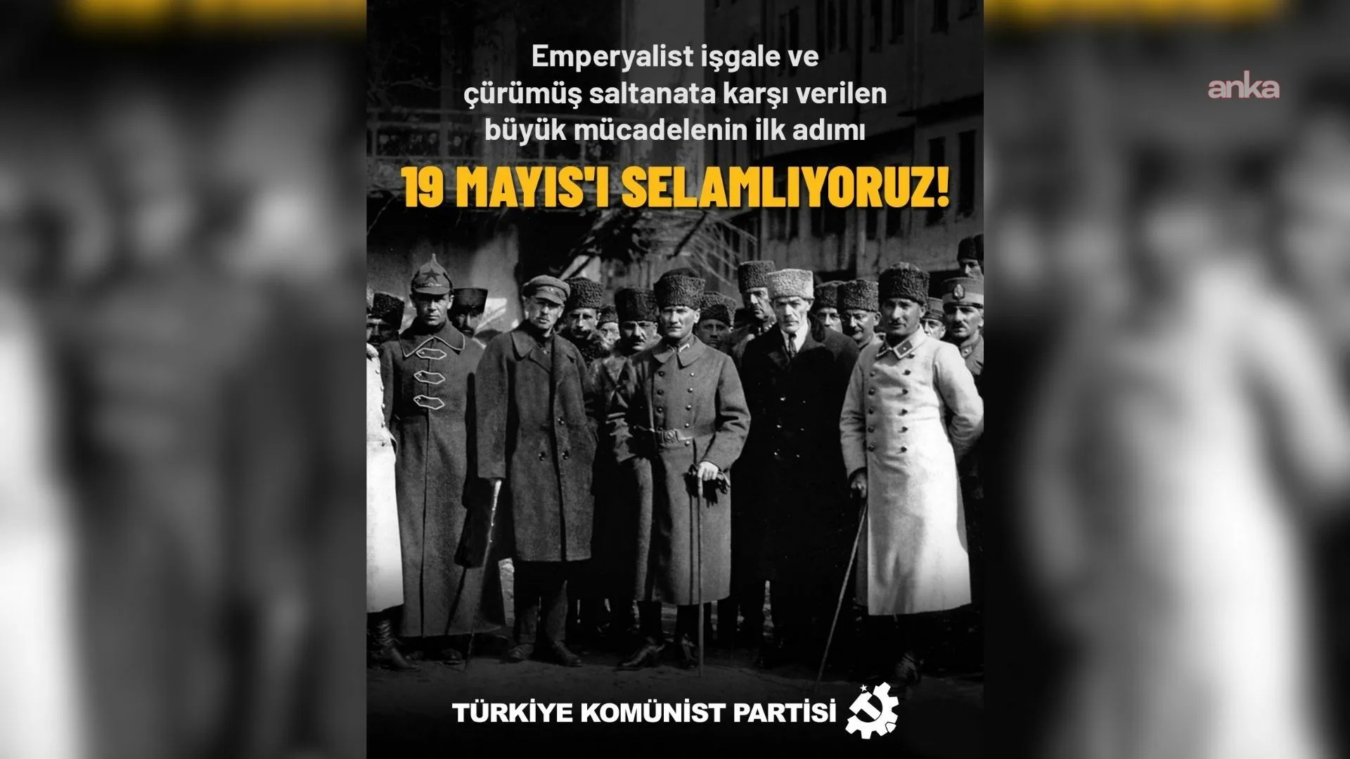 TKP’den 19 Mayıs Mesajı: Emekçi Cumhuriyet Vurgusu