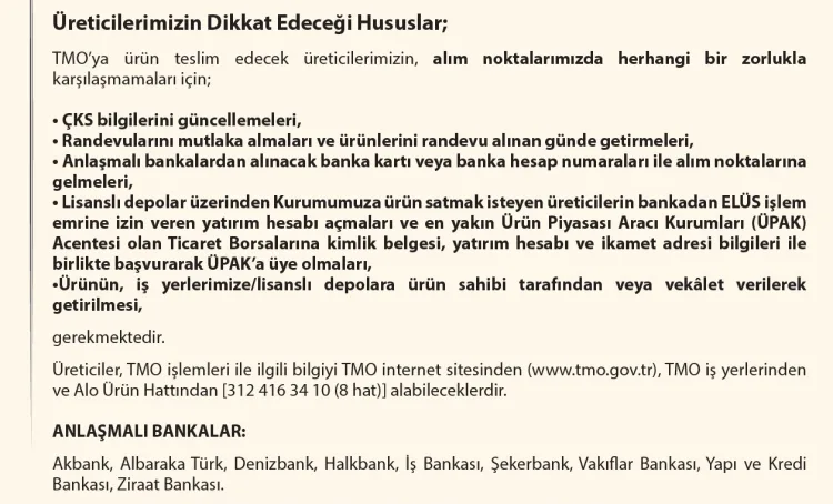 TMO 2025 Çeltik Alım Fiyatlarını Açıkladı!