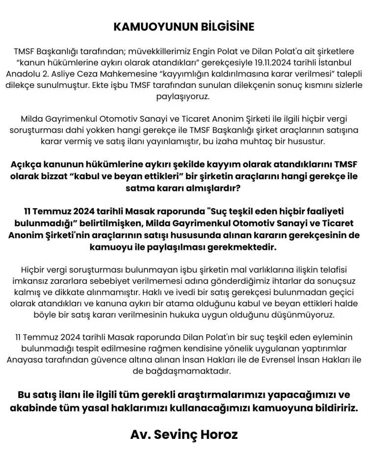 Sevinç Horoz Açıklama
