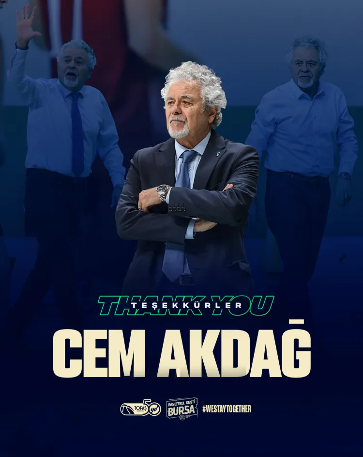 Tofaş, Başantrenör Cem Akdağ ile Yolları Ayırdı!