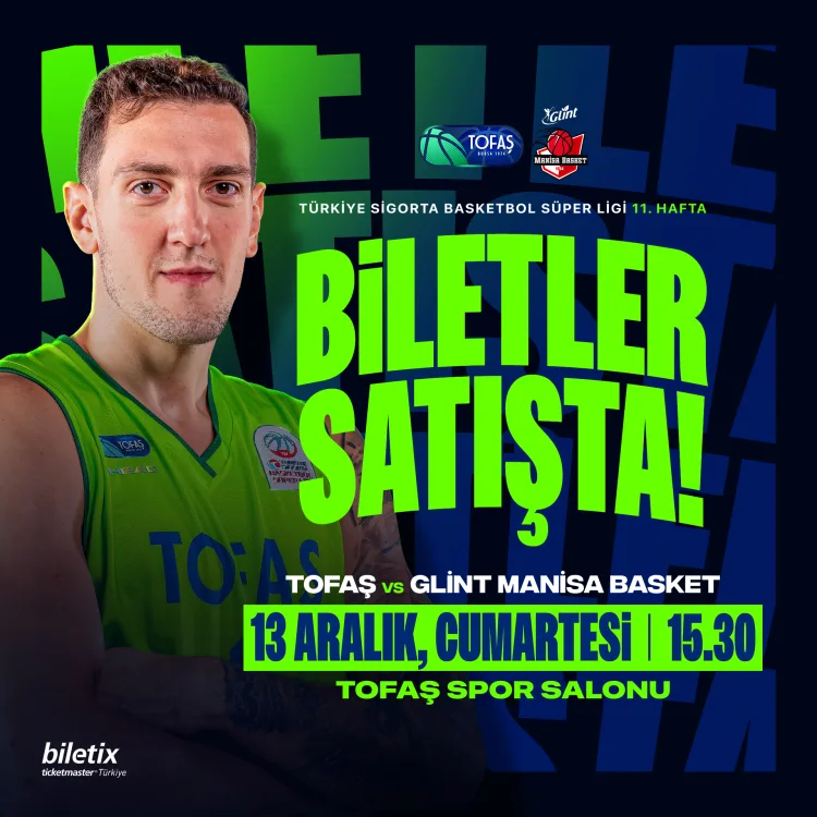 TOFAŞ, Manisa Basket’i Konuk Ediyor!