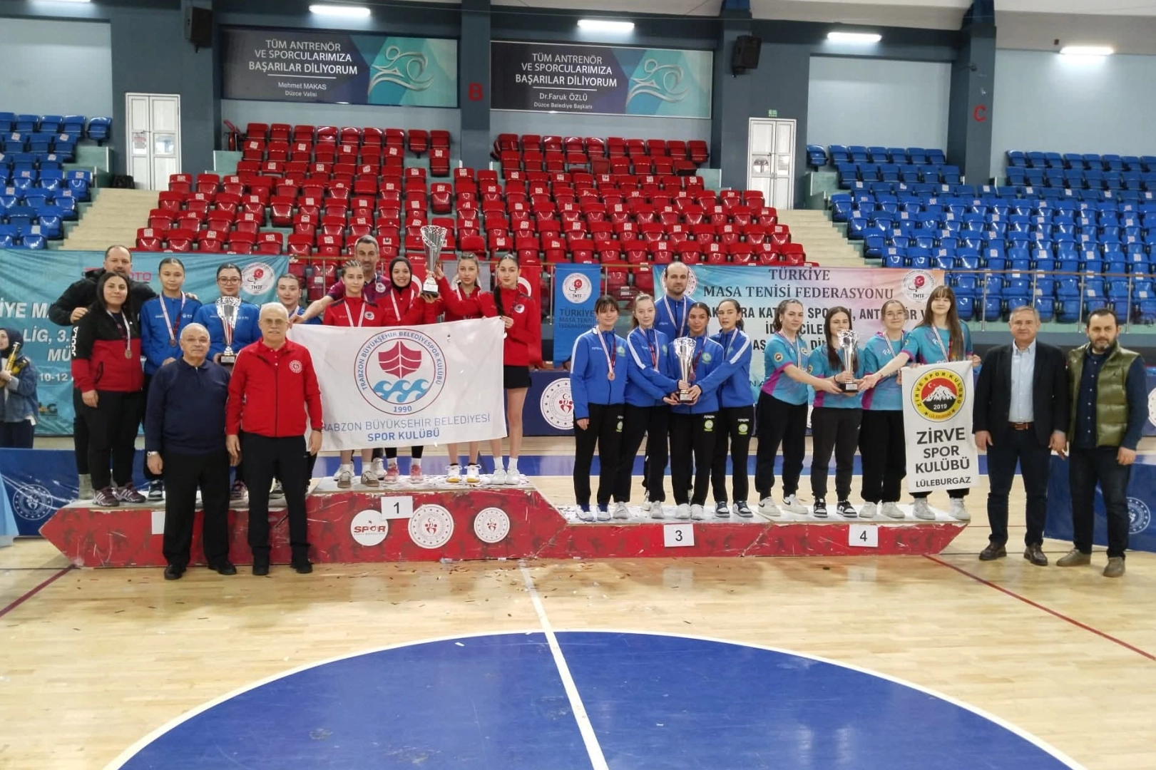 Trabzon Kadın Masa Tenisi Takımı Şampiyon Oldu!