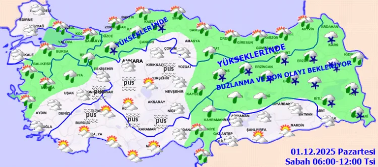 Trabzon ve Rize’de Kuvvetli Yağış Uyarısı!