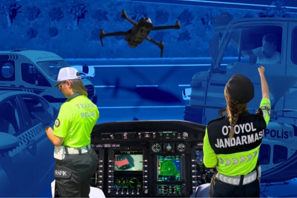 Trafikte Helikopter ve Drone ile Sıkı Denetim!
