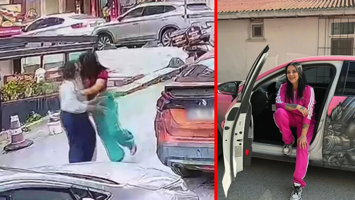Trafikte Kadın Sürücüye Kafa Atan Fenomen!