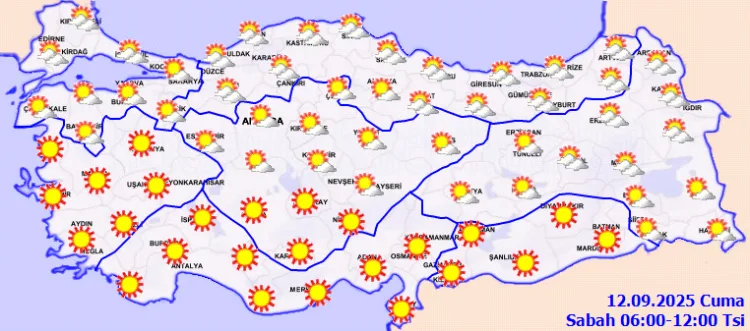 Trakya’da Yağış, Diğer Yerlerde Sıcak Hava!