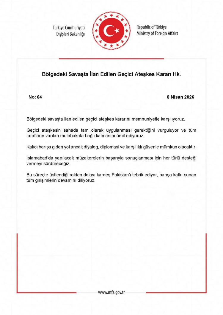 Trump’tan İran’a Geçici Ateşkes Açıklaması