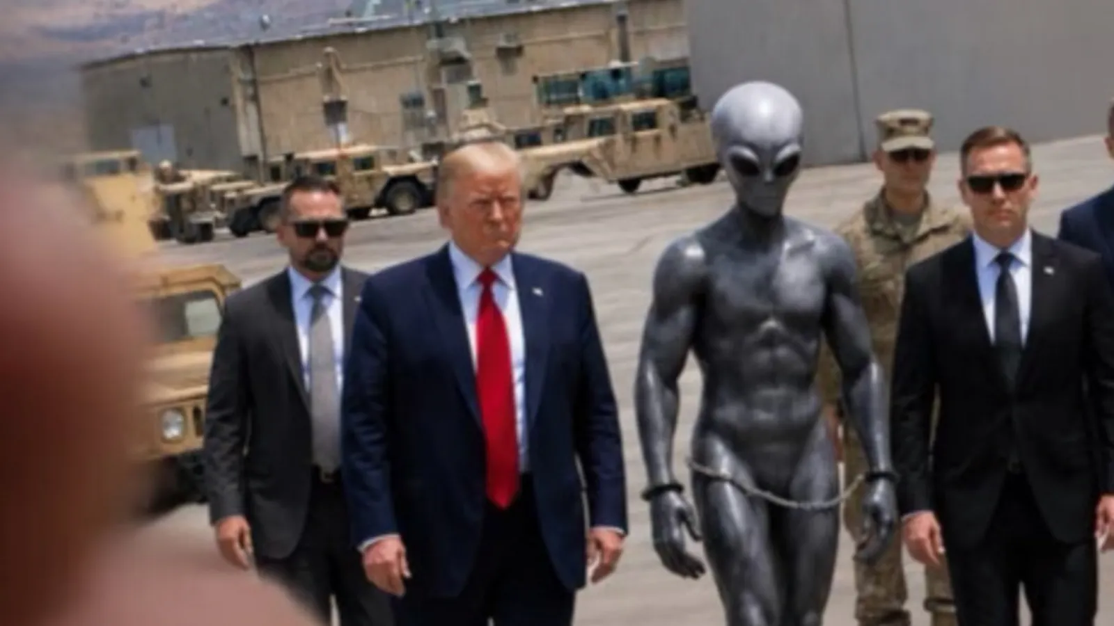 Trump’tan Şaşırtan Paylaşım: Zincirli Uzaylı!