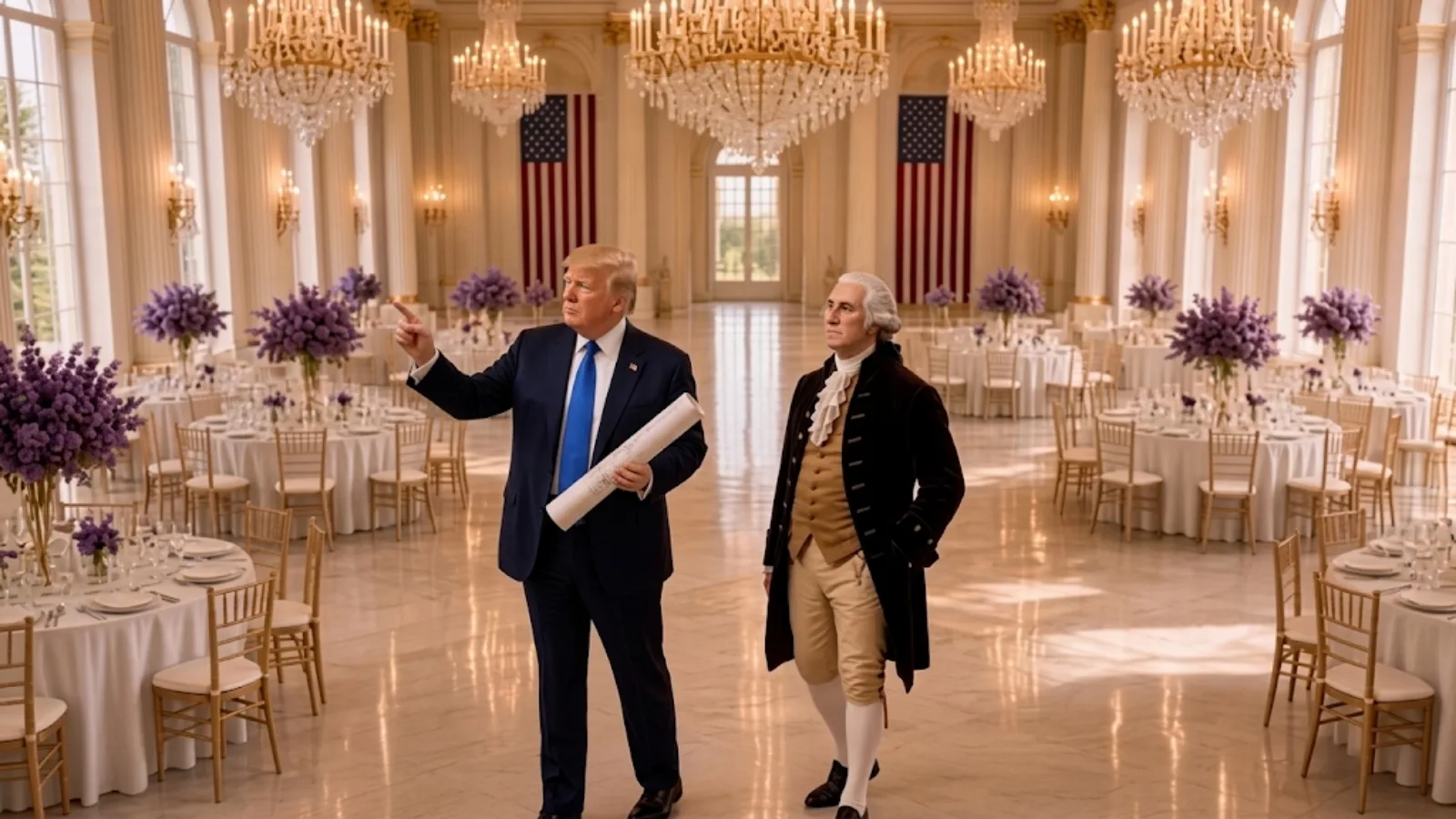 Trump, Washington’la Beyaz Saray’ı Geziyor!