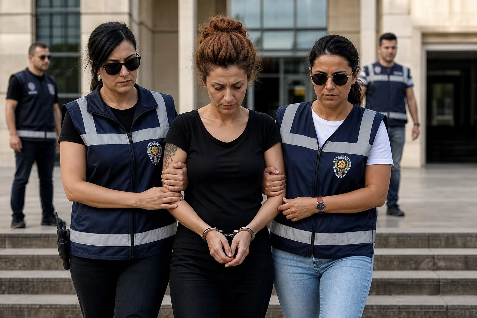 Türk Bayrağını Yakan Kadın Adliyeye Sevk Edildi