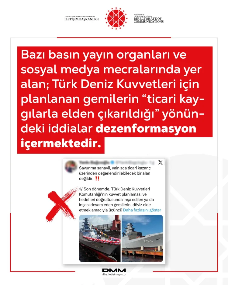 Türk Deniz Kuvvetleri İddialarına Yalanlama Geldi