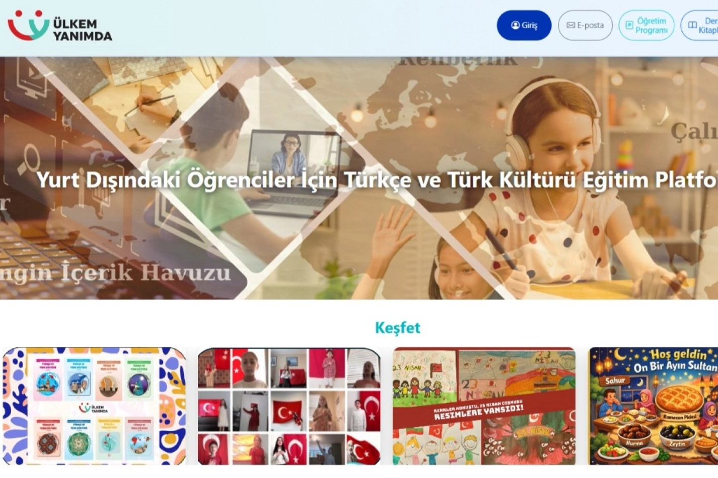 Türkçe ve Kültürü Evde Öğrenin: Ülkem Yanımda!