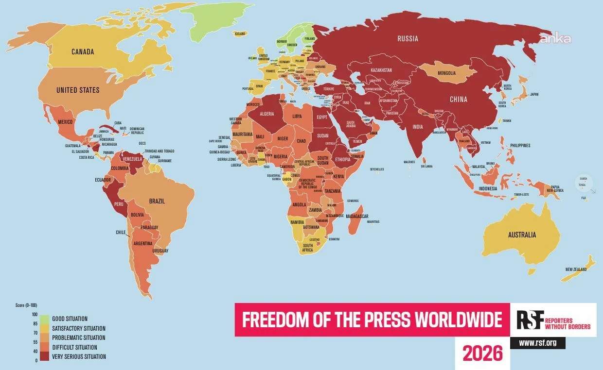 Türkiye, Basın Özgürlüğünde 163. Sırada!