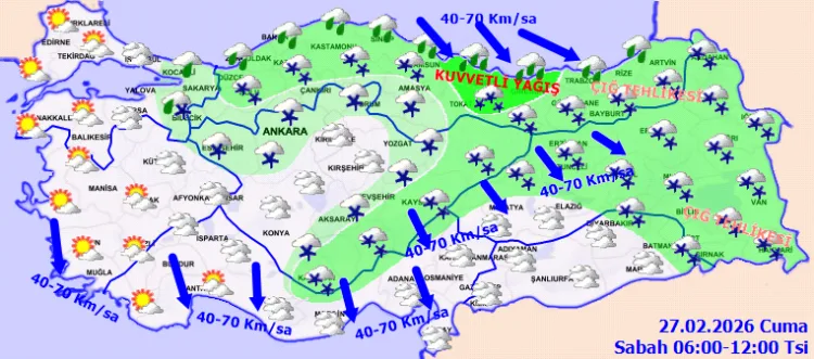 Türkiye’de Fırtına ve Çığ Tehlikesi Uyarısı!