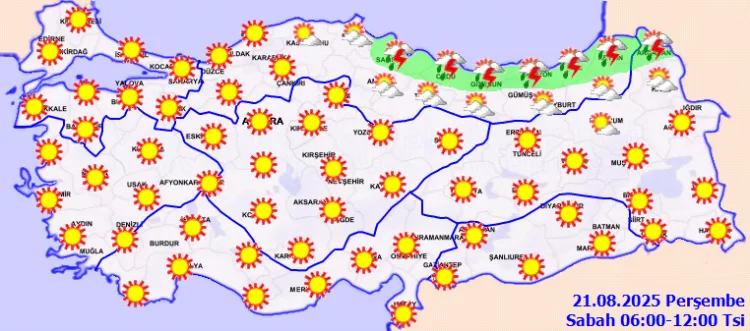 Türkiye’de Hava Durumu: Karadeniz’de Yağış Bekleniyor
