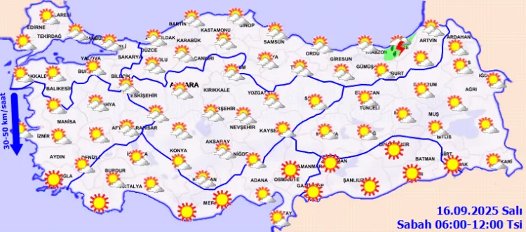 Türkiye’de Hava Durumu: Parçalı Bulutlar ve Yağış