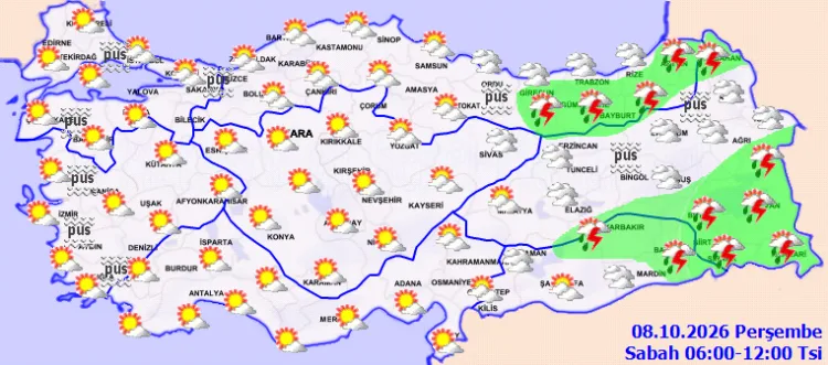 Türkiye’de Hava Durumu: Sağanak ve Bulutlu Günler!