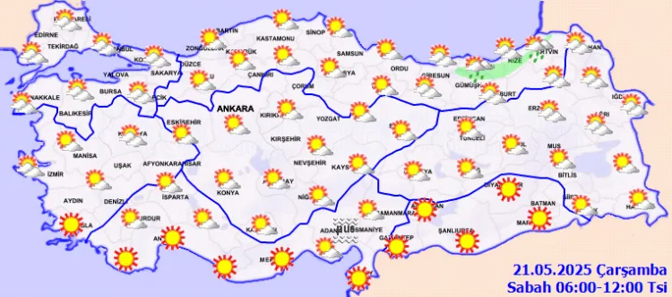 Türkiye’de Hava Sıcaklıkları Yükseliyor!