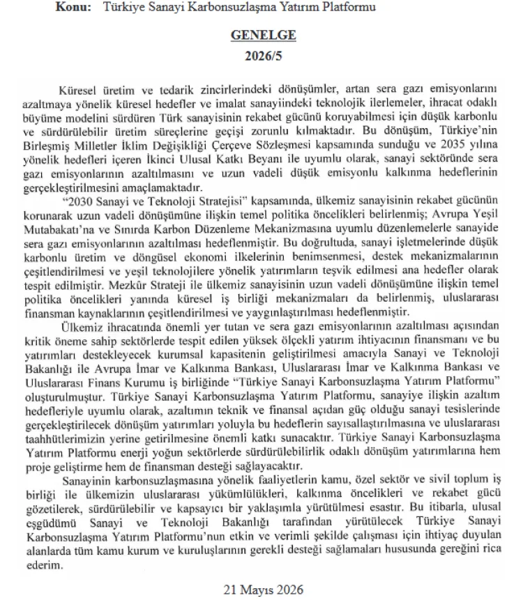 Türkiye’de Karbonsuz Sanayi Dönüşümü Başladı!