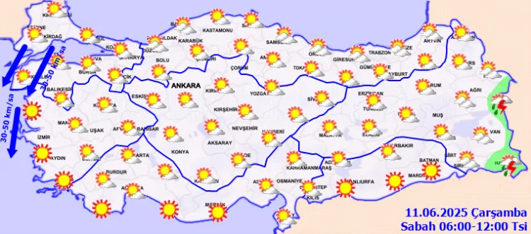 Türkiye’de Kuvvetli Rüzgar Uyarısı! Dikkat!