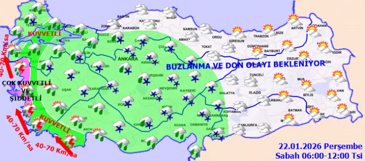 Türkiye’de Kuvvetli Yağış ve Rüzgar Uyarısı!