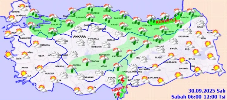 Türkiye’de Sağanak Yağış ve Hava Sıcaklıkları Düşüyor!