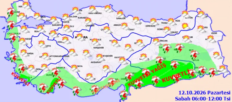 Türkiye’de Sağanak Yağış ve Toz Taşınımı Uyarısı!