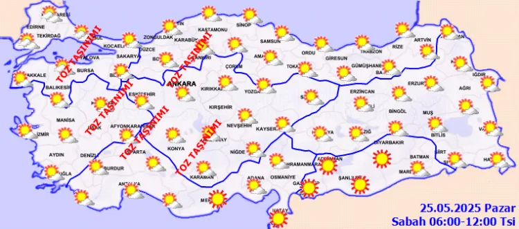 Türkiye’de Sağanak Yağış ve Toz Taşınımı Uyarısı!