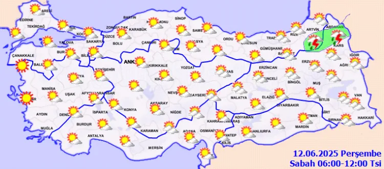 Türkiye’de Sağanak Yağışlar ve Sıcak Hava Etkili!