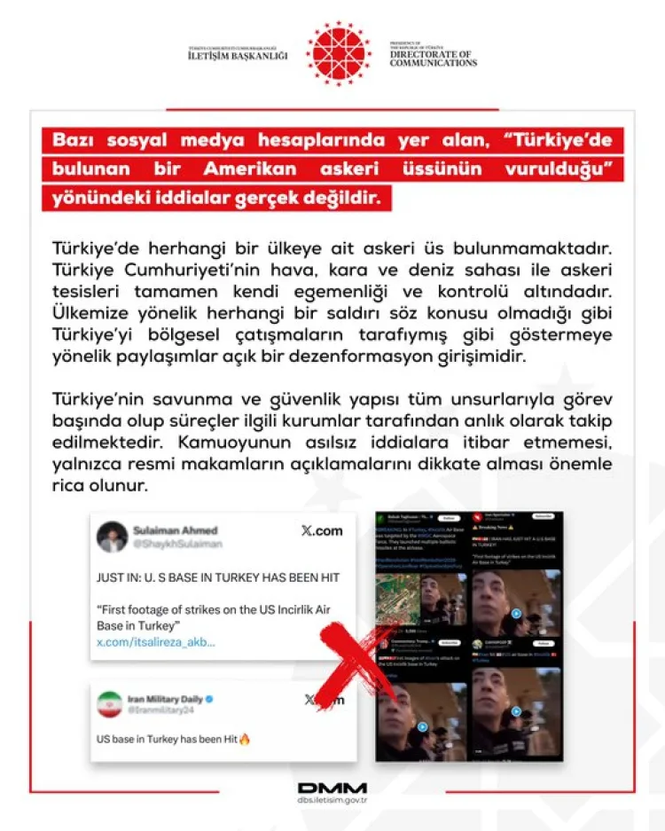 Türkiye’de Yabancı Askeri Üs İddiası Asılsız!