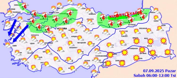 Türkiye’de Yağış ve Rüzgar Uyarısı Geldi!
