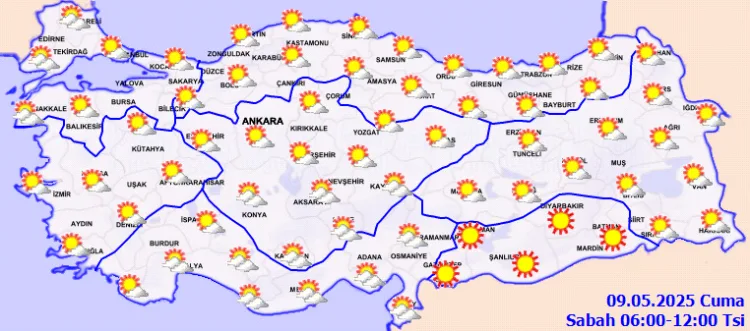 Türkiye’de Yağışlı Hava ve Sıcaklık Normalin Üstünde!