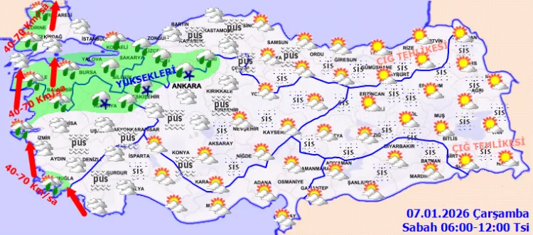 Türkiye’de Yağmur ve Fırtına Uyarısı!
