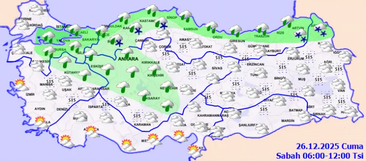 Türkiye Genelinde Yağış ve Sıcaklık Düşüşü!