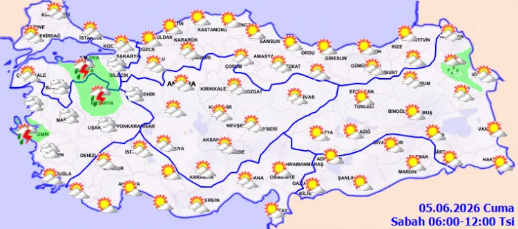 Türkiye’nin Bazı Bölgelerinde Sağanak Yağış Bekleniyor