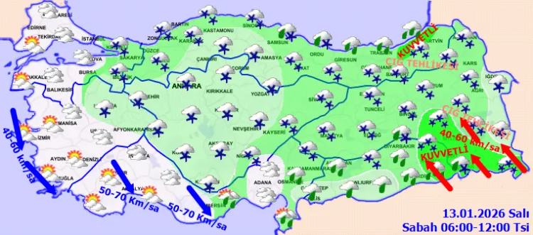 Türkiye’yi Bekleyen Yağış ve Fırtına Uyarısı!