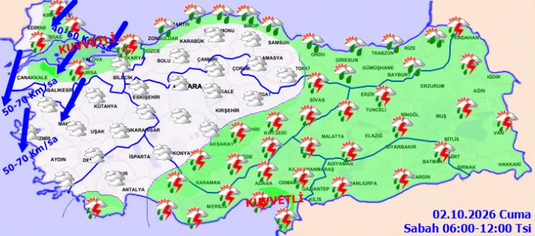 Türkiye’yi Etkisi Altına Alacak Şiddetli Yağışlar!